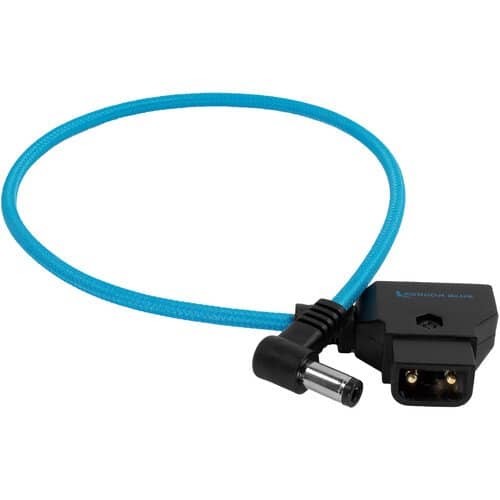 Kondor Blue 38cm D-Tap to DC Right Angle Straight Cable (5.5 x 2.5mm) (Canon C70)