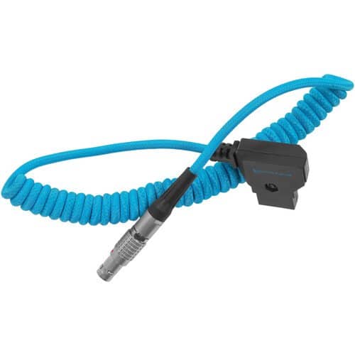 Kondor Blue Coiled D-Tap to Female Lemo 2 Pin For Red Komodo