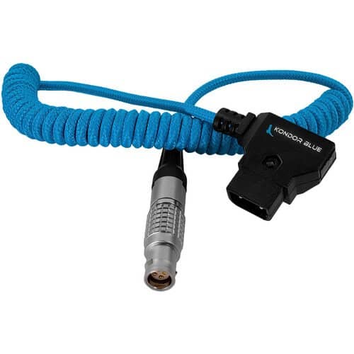Kondor Blue Coiled D-TAP TO Female LEMO 4 Pin For C200