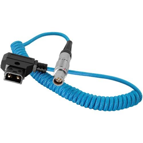 Kondor Blue Coiled D-TAP TO Female LEMO 4 Pin For C200