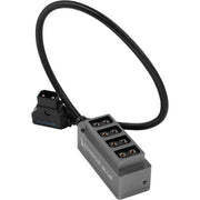 Kondor Blue 12V Metal D-Tap Hub 4 Way Port Power Tap Splitter (1/4