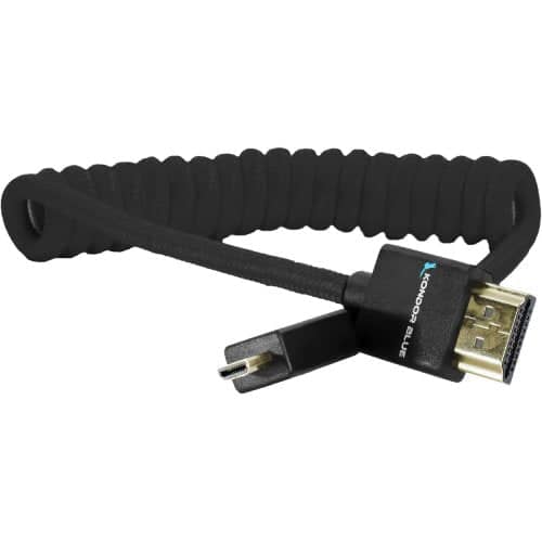 Kondor Blue Coiled Micro HDMI to Full HDMI (30-60cm) (Black)