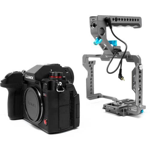 Kondor Blue Panasonic Lumix S1H Cage with Remote Trigger Handle (S1/S1R/S1H) (Space Grey)