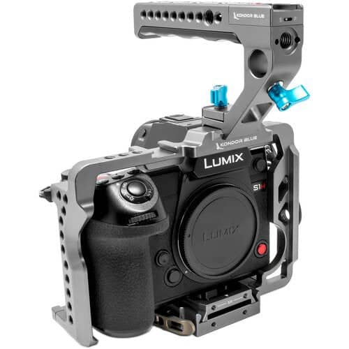 Kondor Blue Panasonic Lumix S1H Cage with Remote Trigger Handle (S1/S1R/S1H) (Space Grey)