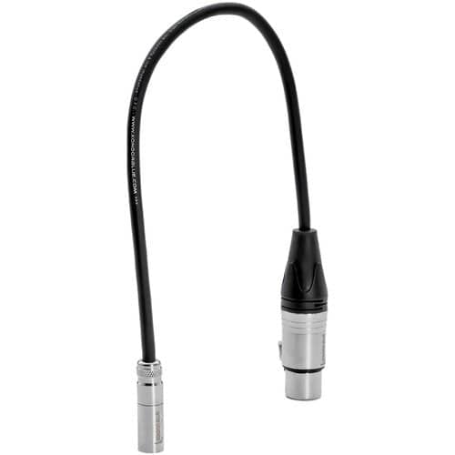 Kondor Blue TA4M Mini XLR 4 Pin Male to Female XLR Braided Audio Cable 40cm