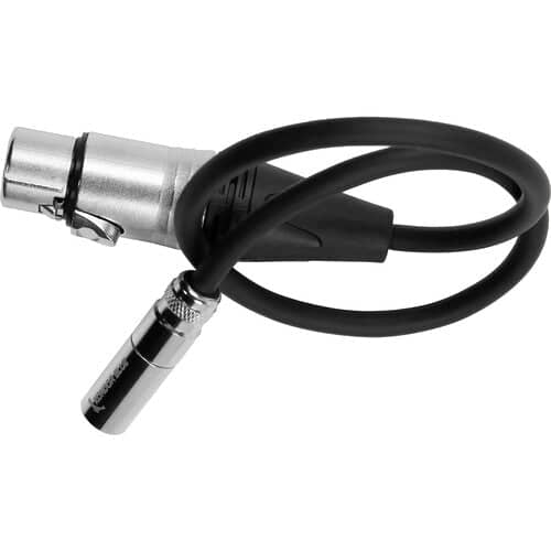 Kondor Blue TA4M Mini XLR 4 Pin Male to Female XLR Braided Audio Cable 40cm
