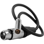 Kondor Blue TA4M Mini XLR 4 Pin Male to Female XLR Braided Audio Cable 40cm