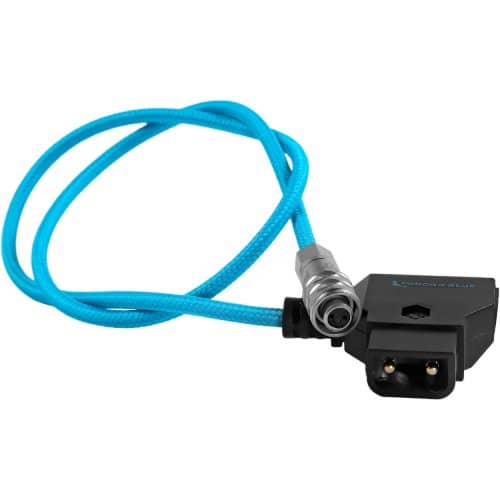 Kondor Blue D-Tap to BMPCC 4K 6K Power Cable for Blackmagic Pocket Cinema Camera 4K P-Tap 50cm - Blue