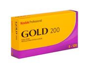 Kodak Professional Gold 200 Color Negative Film (120 Roll Film, 5-Pack)