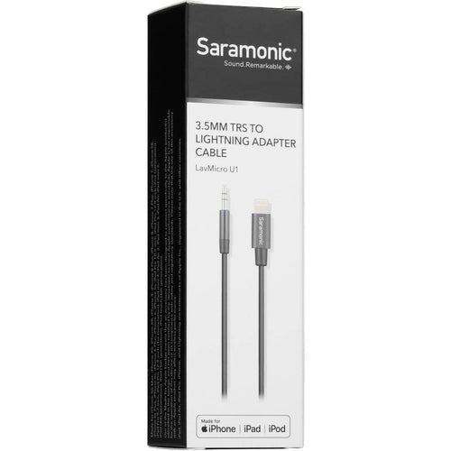 Saramonic LavMicro U1A Omnidirectional Lavalier Microphone with Lightning Connector for iOS Devices (6.5' Cable)