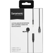 Saramonic LavMicro U1B Omnidirectional Lavalier Microphone with Lightning Connector for iOS Devices (19.6' Cable)