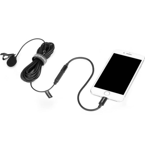Saramonic LavMicro U1B Omnidirectional Lavalier Microphone with Lightning Connector for iOS Devices (19.6' Cable)