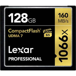 Lexar Professional Gold 128GB Compact Flash 160MB/s Memory Card