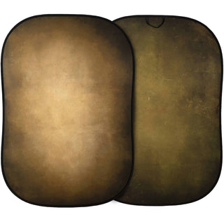 Lastolite Vintage Reversible Collapsible Background (5x7', Tobacco/Olive)