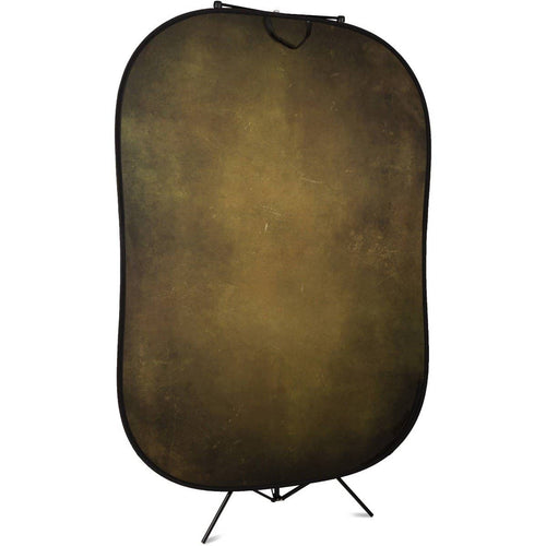 Lastolite Vintage Reversible Collapsible Background (5x7', Tobacco/Olive)