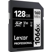 Lexar Professional Silver 128GB SDXC 160MB/s UHS-I Memory Card - V30