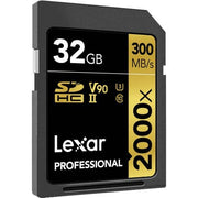 Lexar Professional Gold 32GB SDXC UHS-II 300MB/s Memory Card - V90
