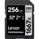 Lexar Professional Silver 256GB SDXC 250MB/s UHS-II Memory Card - V60
