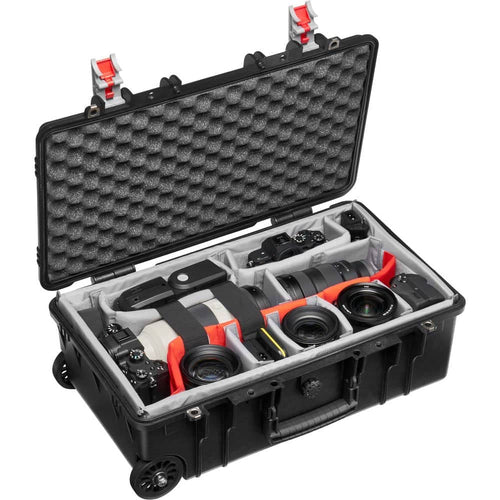 Manfrotto Pro Light Reloader Tough-55 Low Lid Carry-On Camera Rollerbag (Black)