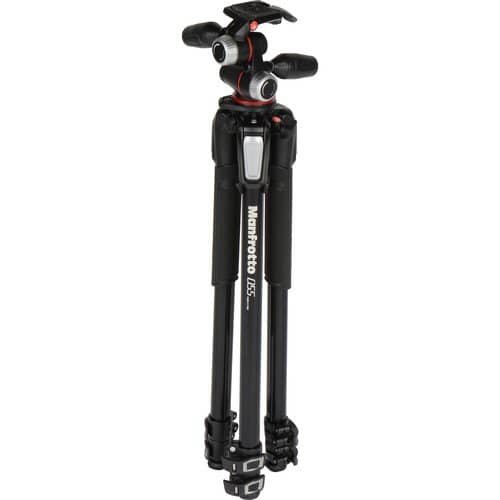 Manfrotto MK055XPRO3-3W Aluminium 3-section Tripod with 3 way head