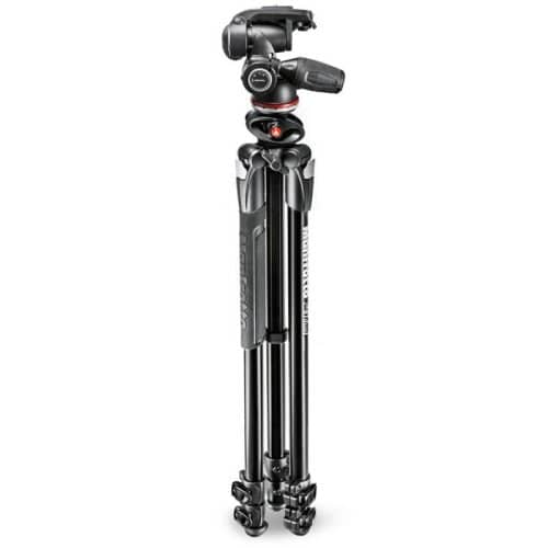 Manfrotto MK290DUA3-3W Dual Aluminium Tripod Kit with 90¬∞column and 3W head