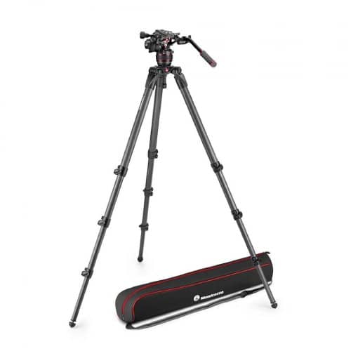 Manfrotto Nitrotech 608 version Video Tripod Kit (4 Sec - Carbon Fibre)