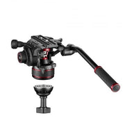 Manfrotto Nitrotech 608 version Video Tripod Kit (3 Sec - Twin Carbon Fibre) (Mid-Spreader)