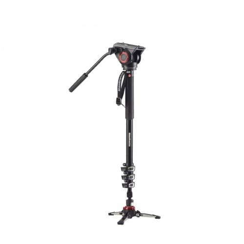 Manfrotto MVMXPRO500 XPRO 4 Section Video Monopod with Fluid Head & FLUIDTECH base