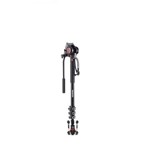 Manfrotto MVMXPRO500 XPRO 4 Section Video Monopod with Fluid Head & FLUIDTECH base