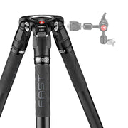 Manfrotto Tripod Vid 635 Fast Single CF fast twisting lock 75mm bowl 28.5-155cm 20Kg Payload