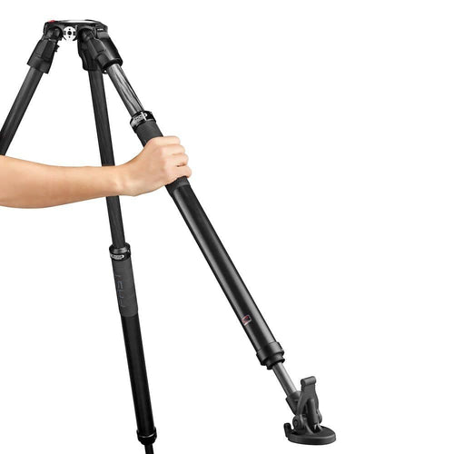 Manfrotto Tripod Vid 635 Fast Single CF fast twisting lock 75mm bowl 28.5-155cm 20Kg Payload