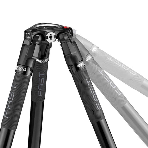 Manfrotto Tripod Vid 635 Fast Single CF fast twisting lock 75mm bowl 28.5-155cm 20Kg Payload