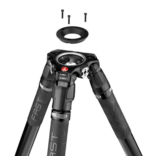Manfrotto Tripod Vid 635 Fast Single CF fast twisting lock 75mm bowl 28.5-155cm 20Kg Payload