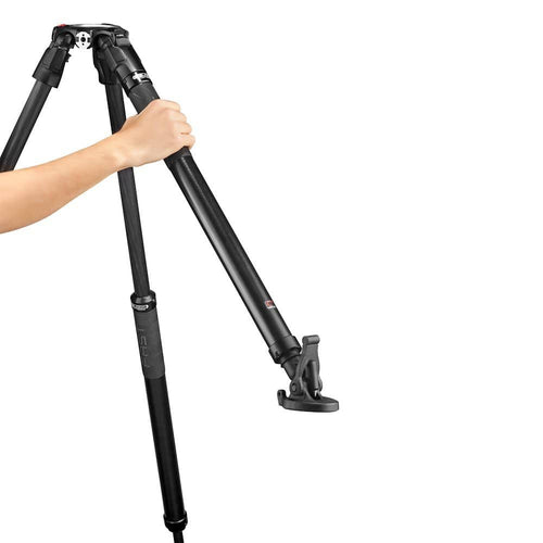 Manfrotto Tripod Vid 635 Fast Single CF fast twisting lock 75mm bowl 28.5-155cm 20Kg Payload