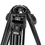 Manfrotto Tripod Vid 645 TwinLegFast Alu 100mm bowl and 75mm adp 25kg Payload incl mid spreader