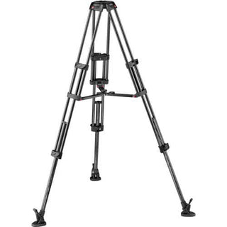 Manfrotto Carbon Fiber Twin Video Tripod Legs with Ground Level Spreader