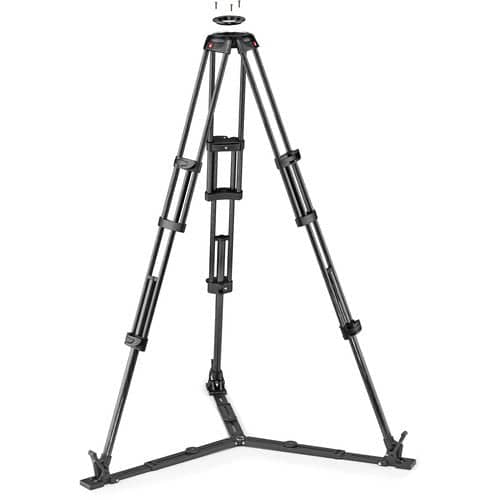 Manfrotto Carbon Fiber Twin Video Tripod Legs with Ground Level Spreader