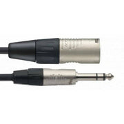 Stagg N Series Stereo Audio Cable - Male Jack to Female Jack - 1m/3ft