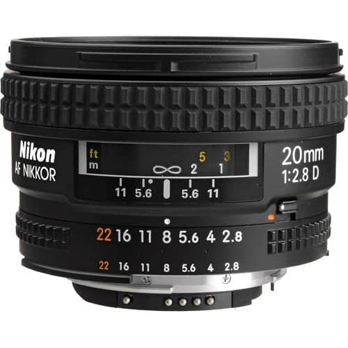 Nikon AF NIKKOR 20mm f/2.8D Lens