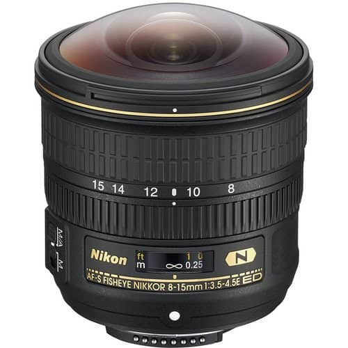 Nikon AF-S NIKKOR Fisheye 8-15mm f/3.5-4.5E ED Lens