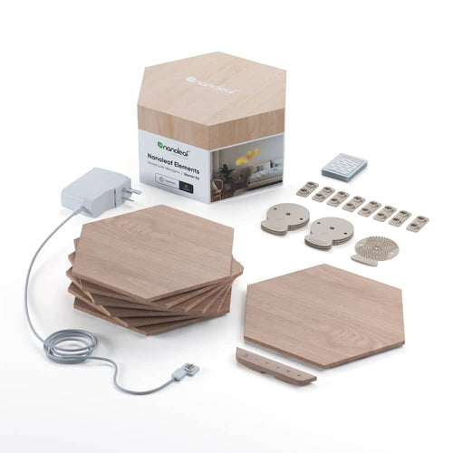 Nanoleaf Elements Wood Look Starter Kit (7 Pack)
