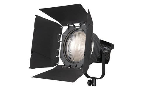 Nanlite Forza 500 Fresnel adaptor and Barn doors