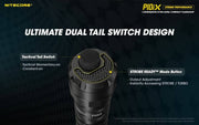 Nitecore P10iX compact 4000 lumen 158m USB-C rechargeable tactical floodlight