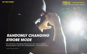 Nitecore P10iX compact 4000 lumen 158m USB-C rechargeable tactical floodlight