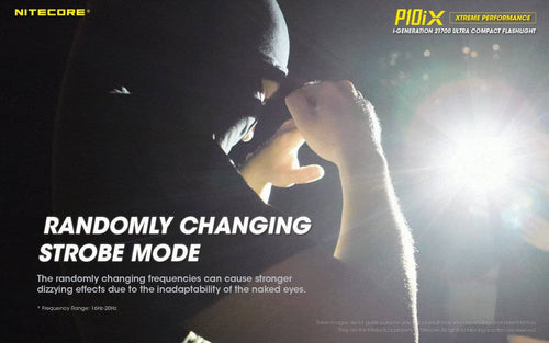 Nitecore P10iX compact 4000 lumen 158m USB-C rechargeable tactical floodlight