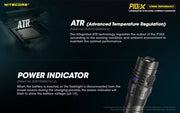 Nitecore P10iX compact 4000 lumen 158m USB-C rechargeable tactical floodlight