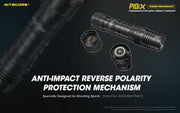 Nitecore P10iX compact 4000 lumen 158m USB-C rechargeable tactical floodlight
