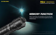 Nitecore P10iX compact 4000 lumen 158m USB-C rechargeable tactical floodlight