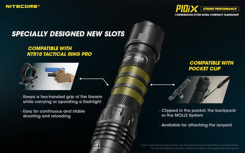 Nitecore P10iX compact 4000 lumen 158m USB-C rechargeable tactical floodlight