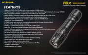 Nitecore P10iX compact 4000 lumen 158m USB-C rechargeable tactical floodlight